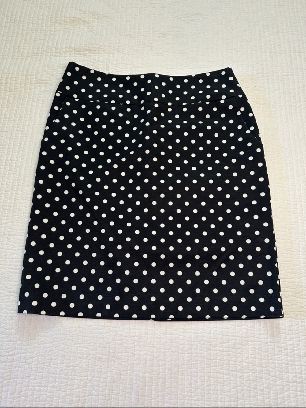 Merona Black and White Polka Dot Pencil Skirt